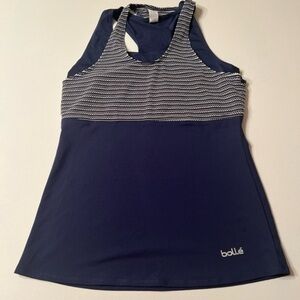 EUS Bolle' Women's‎ Sleeveless XS Tennis Workout Top Pickle Ball Golf Blue (Y)